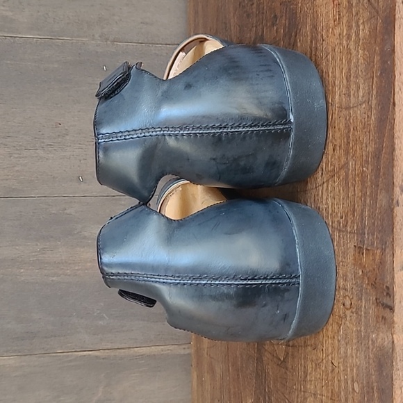 EUC Spenco Sandals Women's sz 8B Jasmine Ankle Strap Black/Gold Flat Sandals - Picture 3 of 11